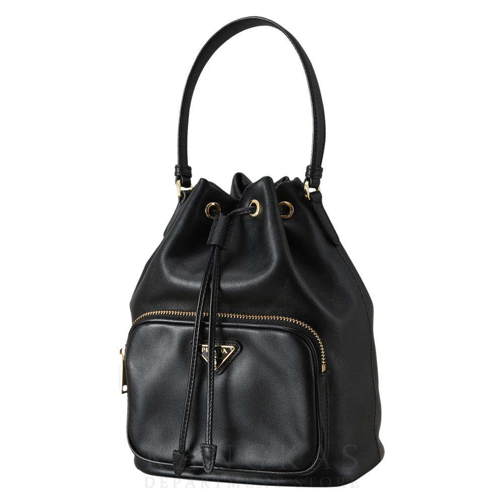 PRADA(USED)프라다 1BH038 레더 버킷백
