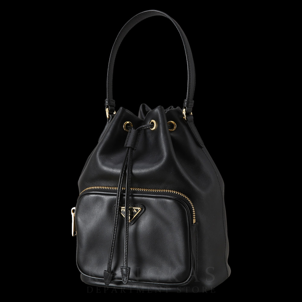 PRADA(USED)프라다 1BH038 레더 버킷백