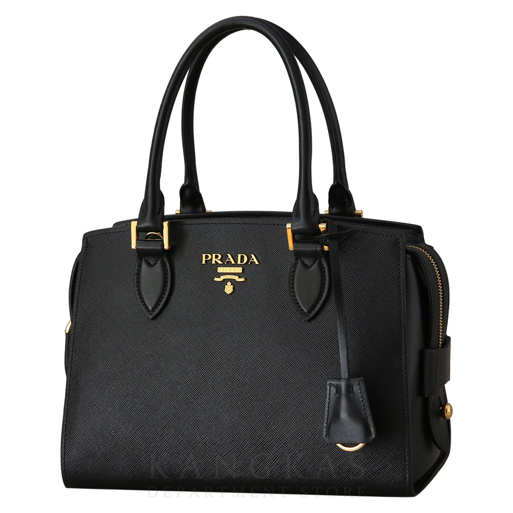 PRADA(USED)프라다 사피아노 럭스 더블 지퍼 토트겸 숄더백