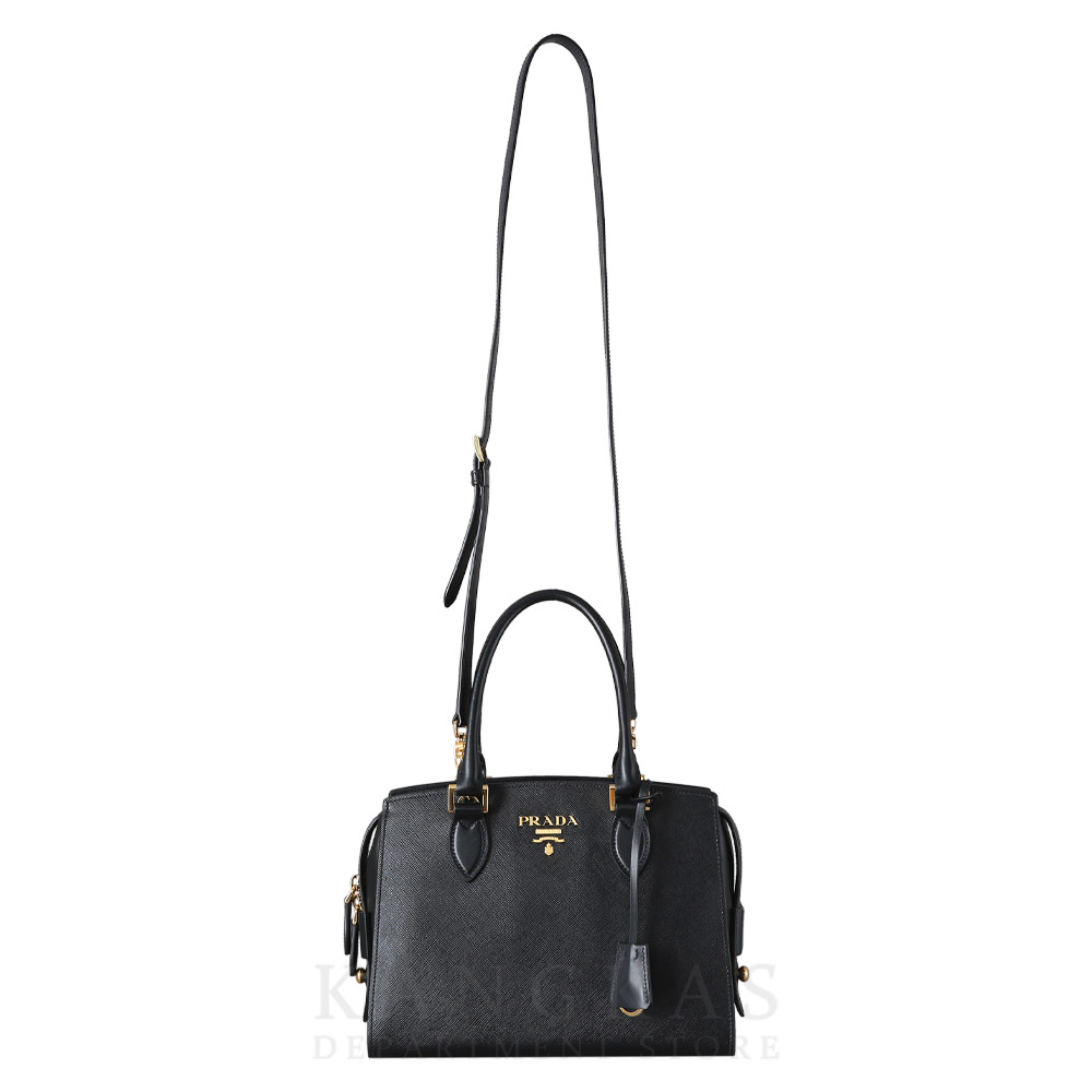 PRADA(USED)프라다 사피아노 럭스 더블 지퍼 토트겸 숄더백