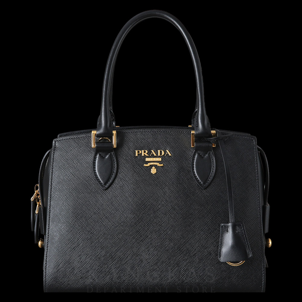 PRADA(USED)프라다 사피아노 럭스 더블 지퍼 토트겸 숄더백