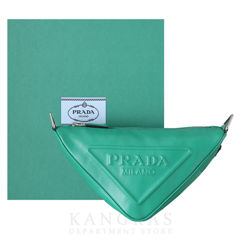 PRADA(USED)프라다 레더 트라이앵글 숄더백