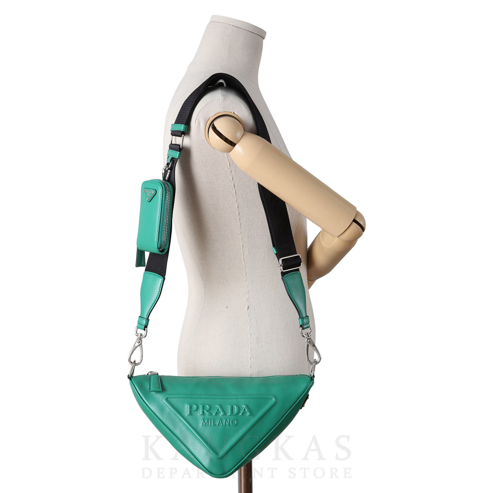 PRADA(USED)프라다 레더 트라이앵글 숄더백