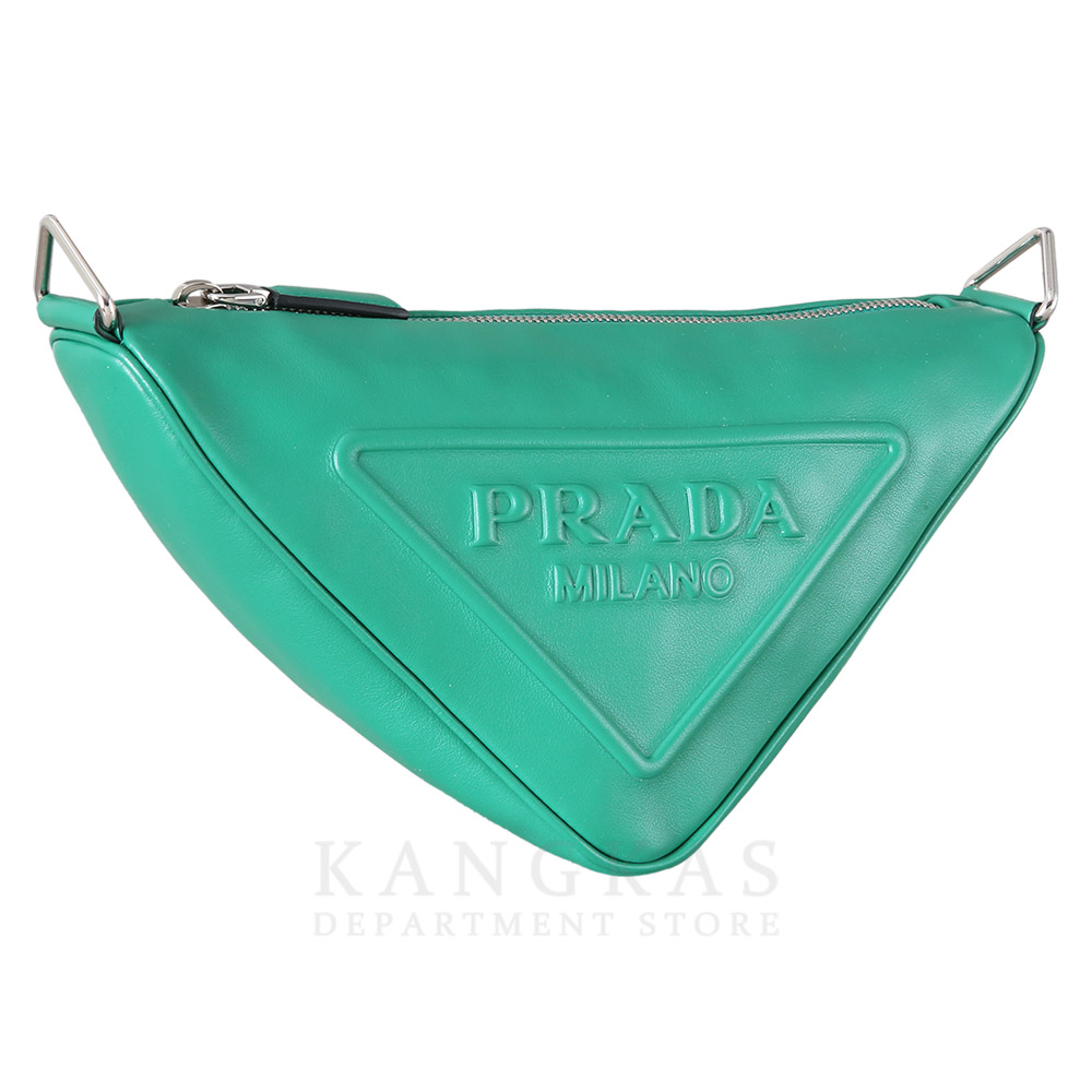 PRADA(USED)프라다 레더 트라이앵글 숄더백
