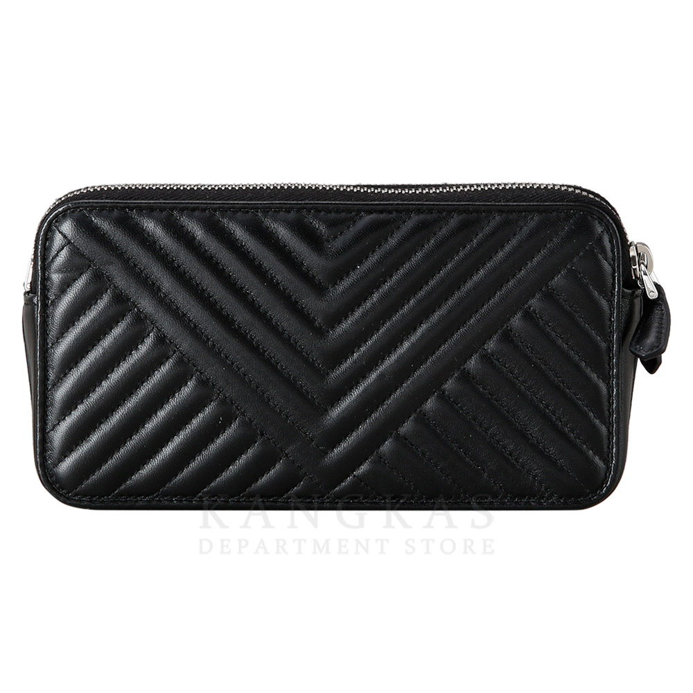 PRADA(USED)프라다 1BP024 레더 더블지퍼 체인 크로스백