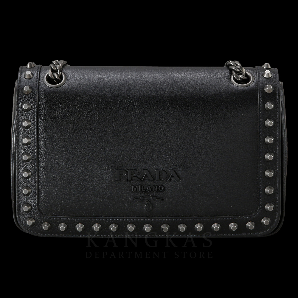 PRADA(USED)프라다 1BD147 스터드장식 체인숄더백