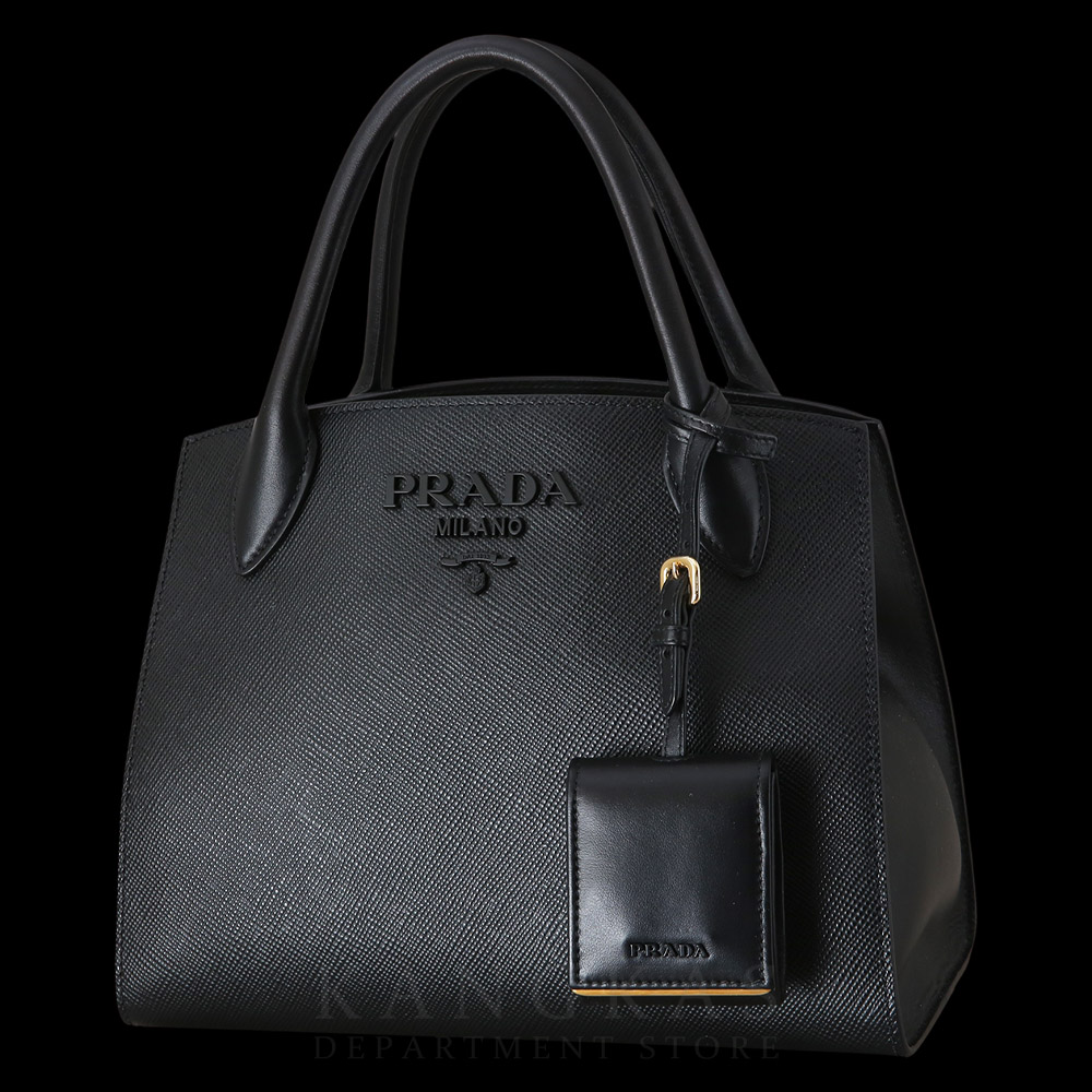 PRADA(USED)프라다 사피아노 모노크롬 스몰 토트백