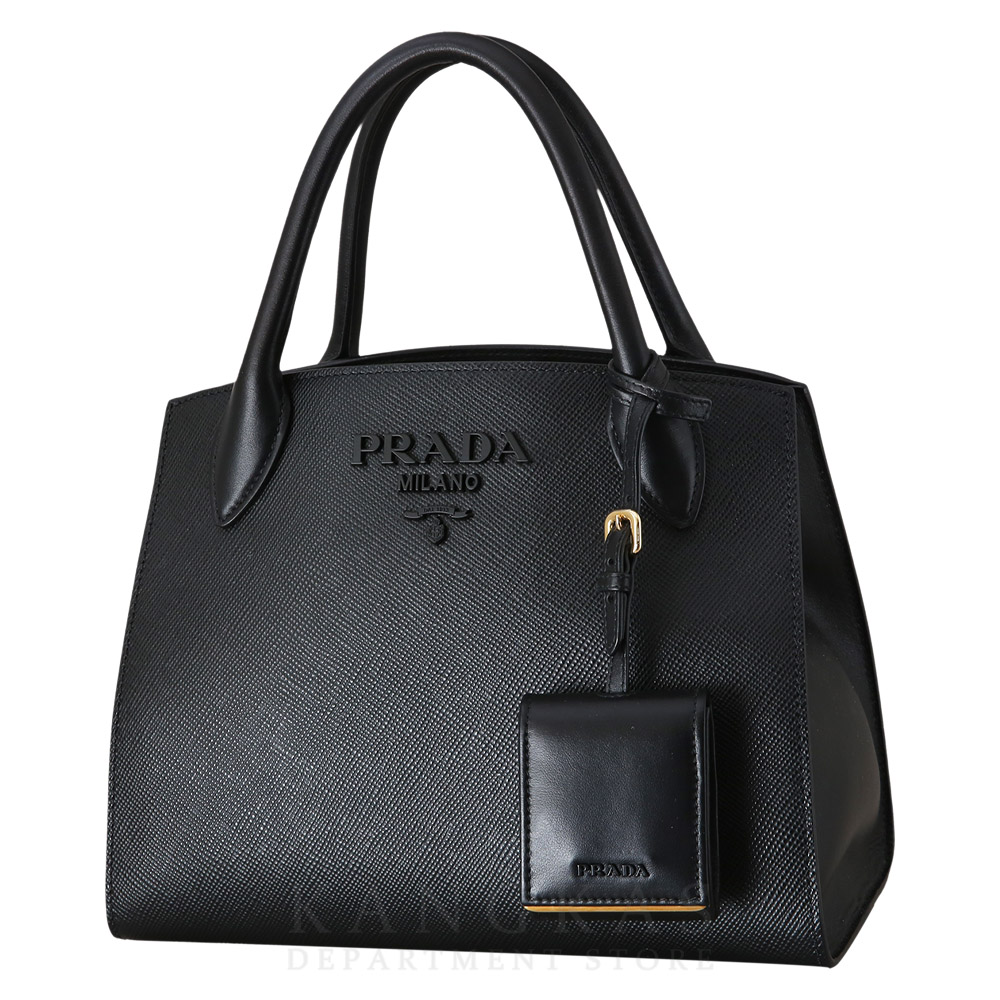 PRADA(USED)프라다 사피아노 모노크롬 스몰 토트백