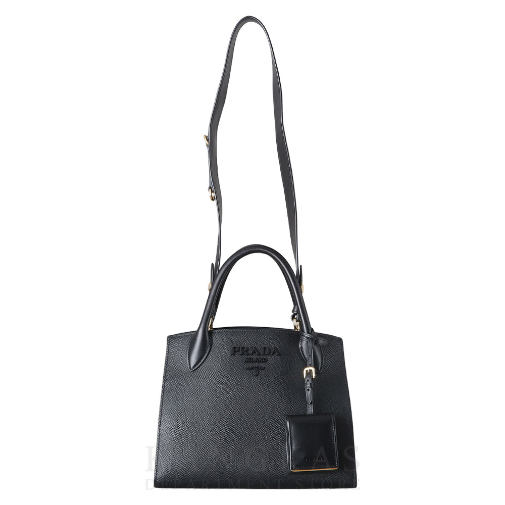 PRADA(USED)프라다 사피아노 모노크롬 스몰 토트백