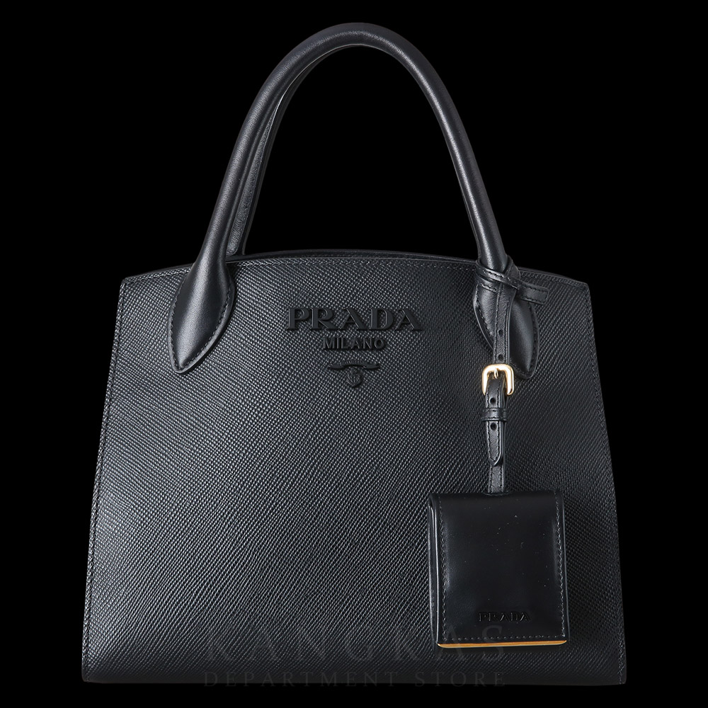 PRADA(USED)프라다 사피아노 모노크롬 스몰 토트백