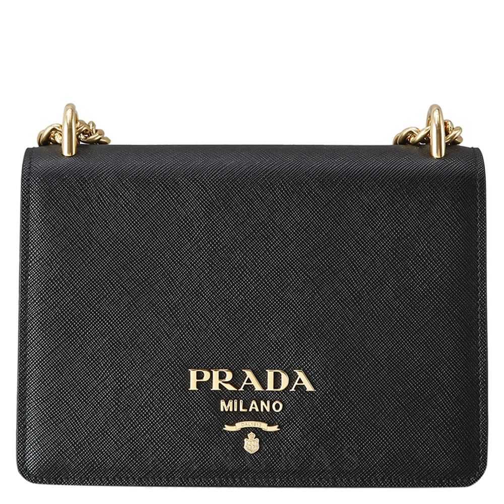 PRADA(USED)프라다 1BD133 사피아노 체인 플랩백