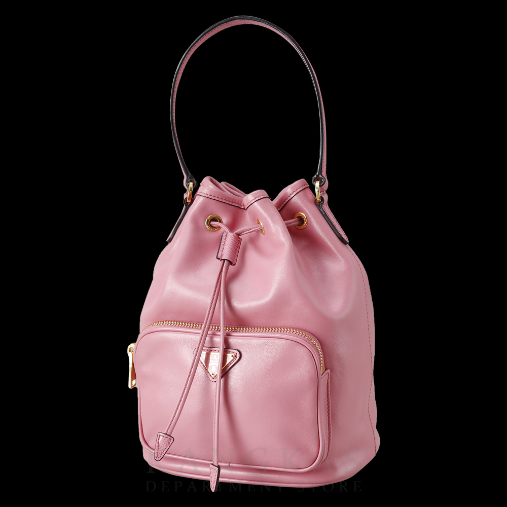 PRADA(USED)프라다 1BH038 레더 버킷백