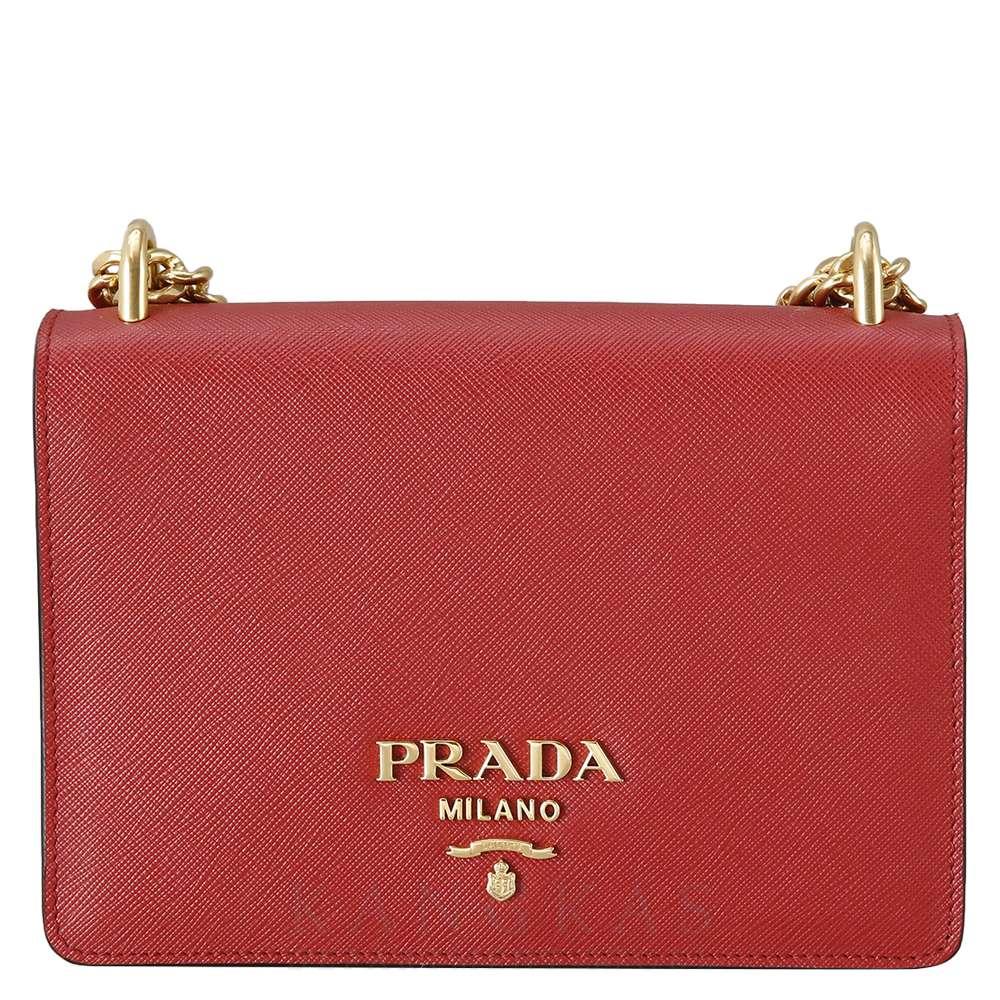 PRADA(USED)프라다 1BD133 사피아노 체인 플랩백
