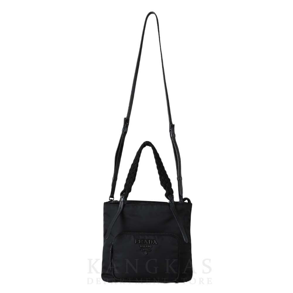 PRADA(USED)프라다 1BA207 나일론 브레이디드 핸들 숄더백