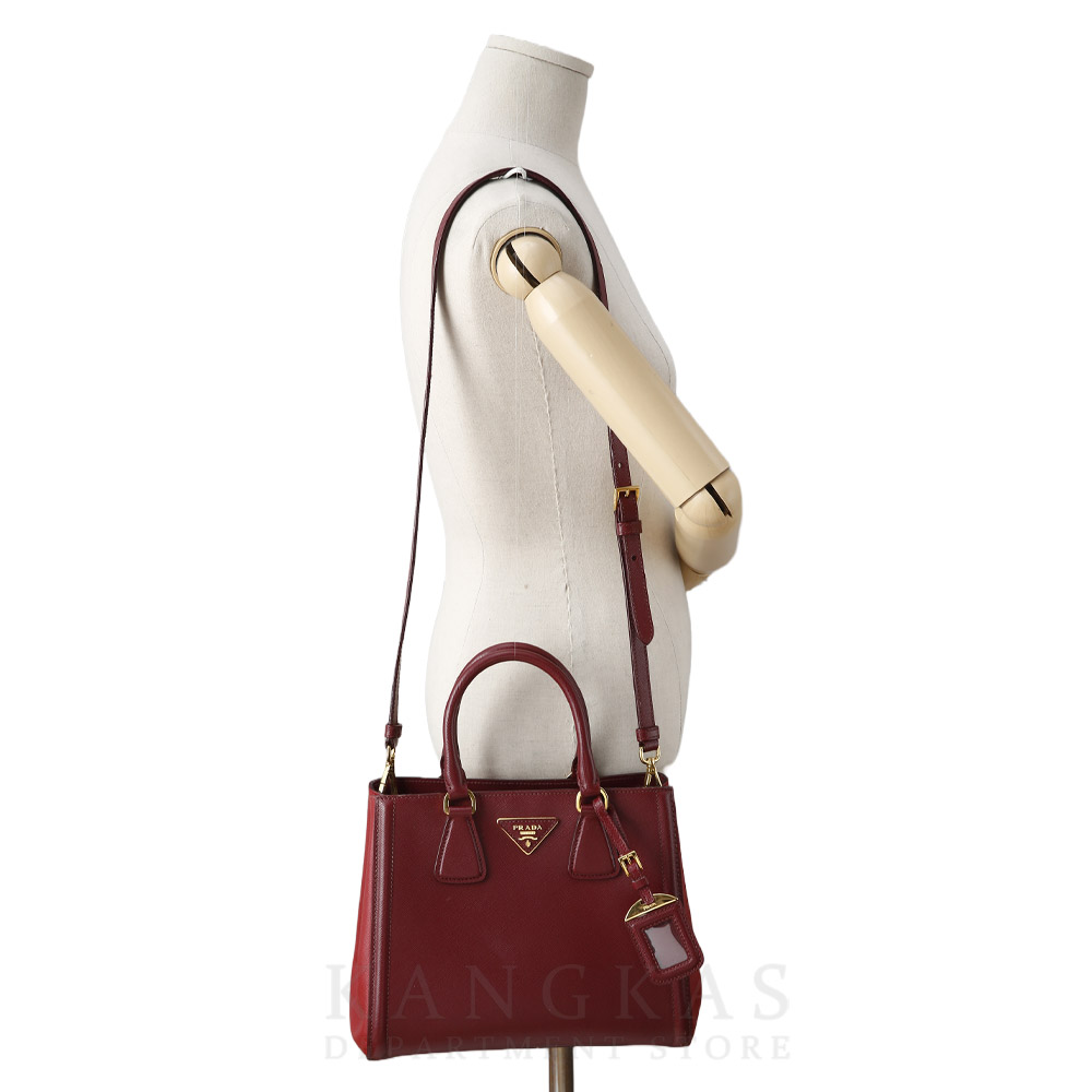 PRADA(USED)프라다 BN2608 사피아노 럭스 투톤 토트겸 숄더백