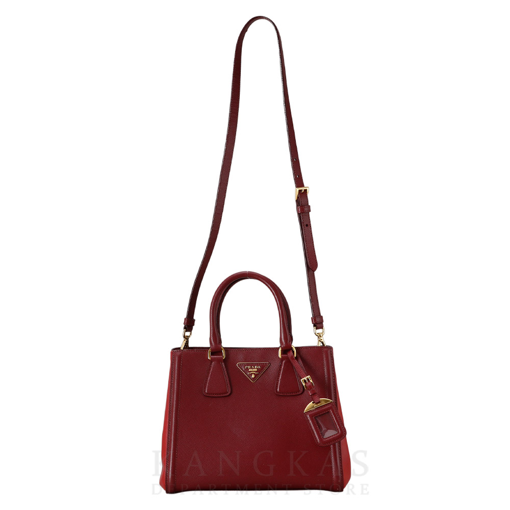 PRADA(USED)프라다 BN2608 사피아노 럭스 투톤 토트겸 숄더백