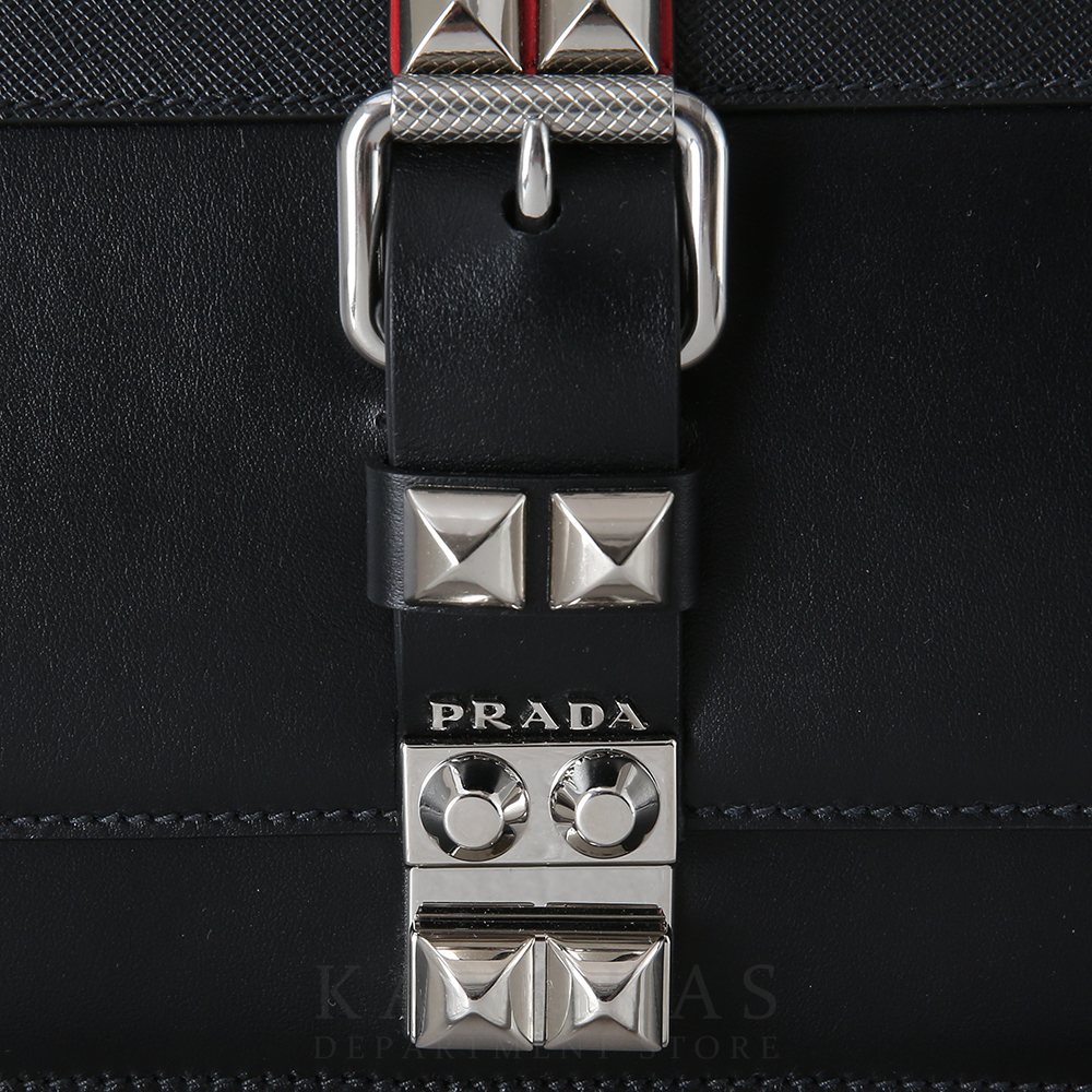 PRADA(USED)프라다 1BD171 시티 사피아노 스터드 체인 크로스백