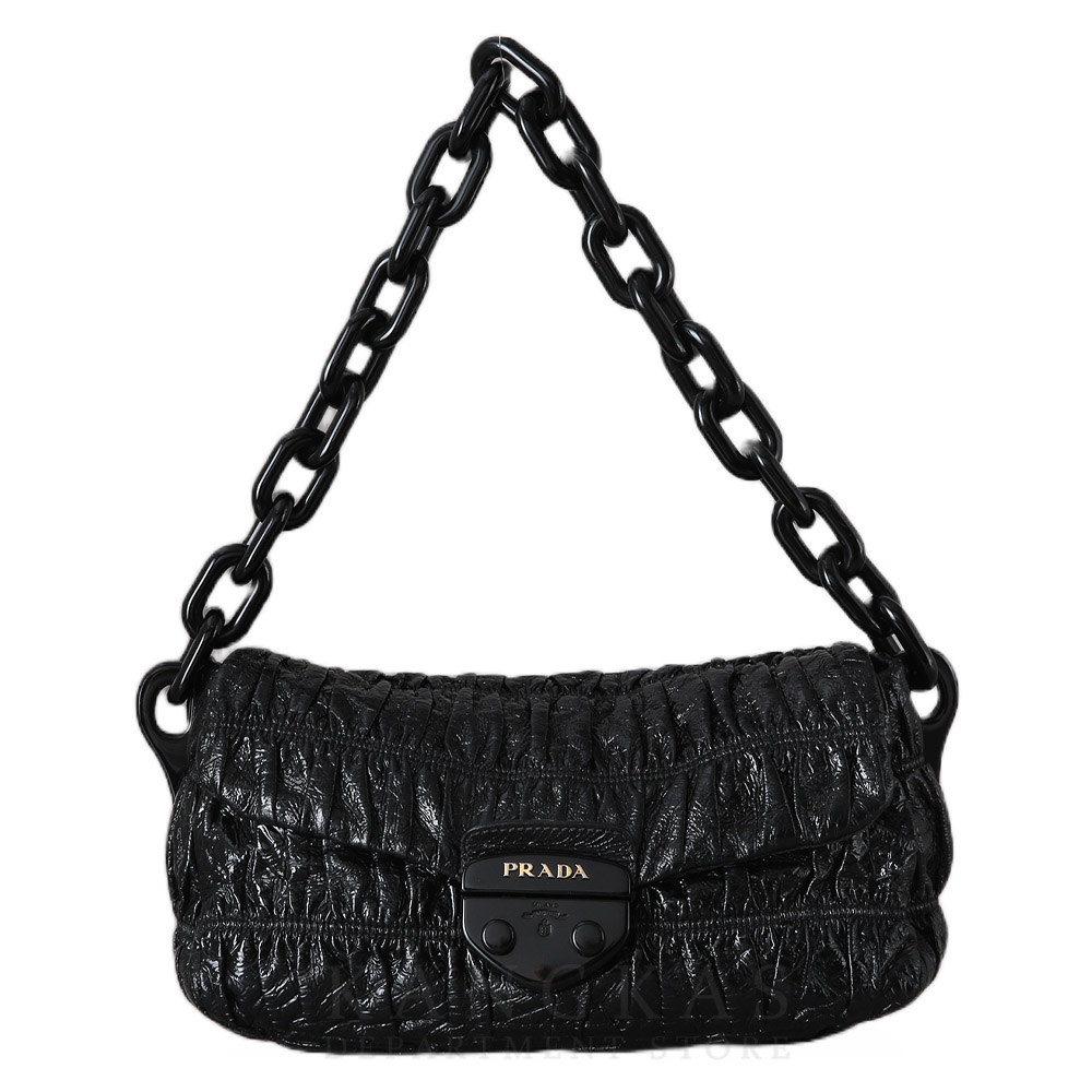 PRADA(USED)프라다 고프레 체인 핸드백