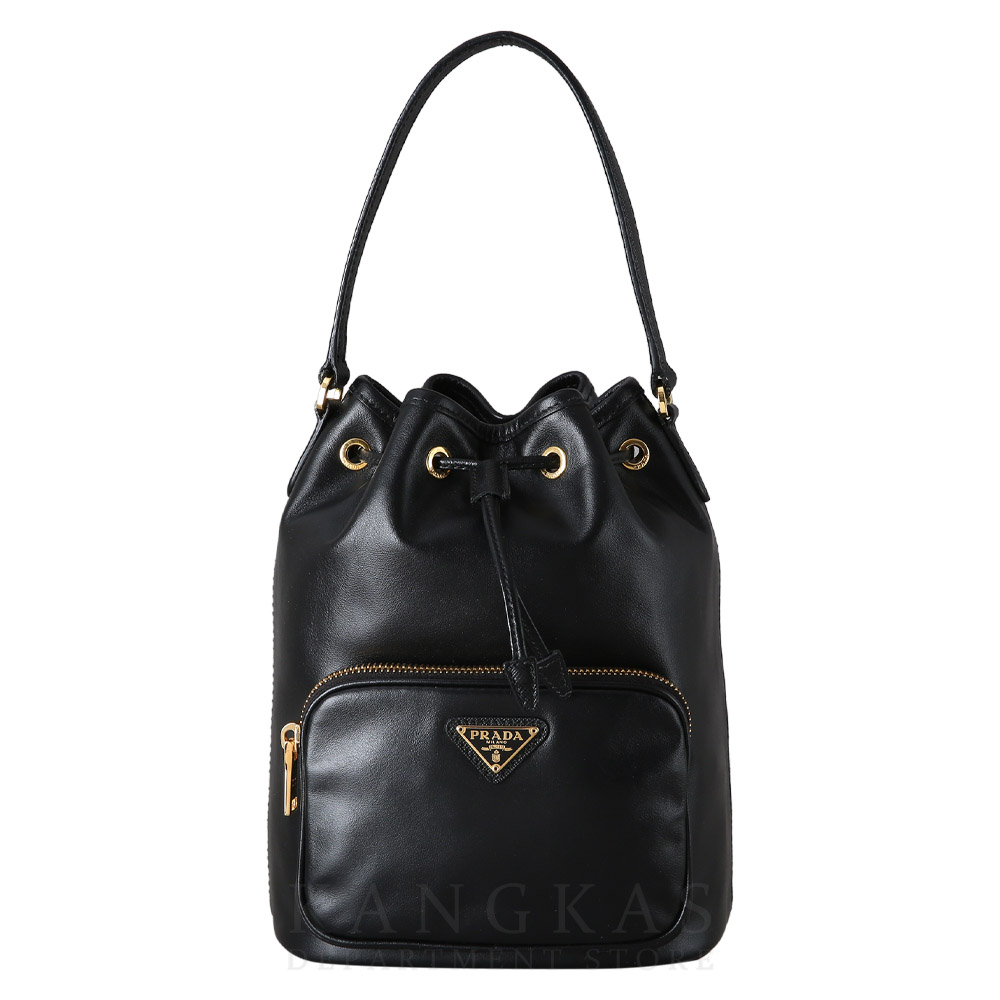 PRADA(USED)프라다 1BH038 카프스킨 버킷백