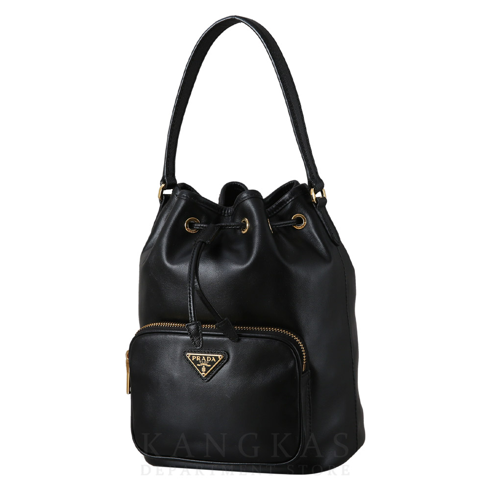 PRADA(USED)프라다 1BH038 카프스킨 버킷백
