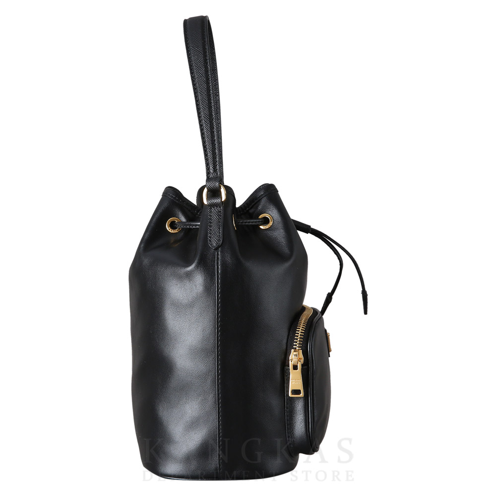 PRADA(USED)프라다 1BH038 카프스킨 버킷백