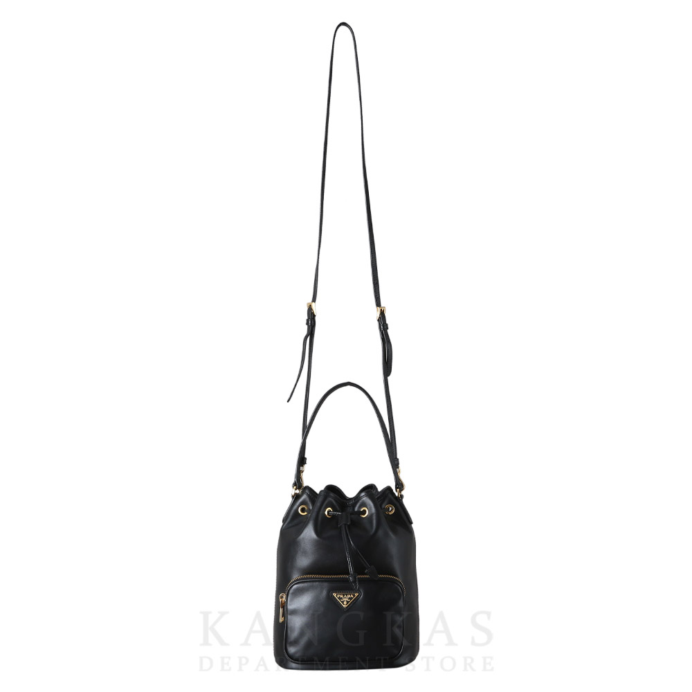 PRADA(USED)프라다 1BH038 카프스킨 버킷백
