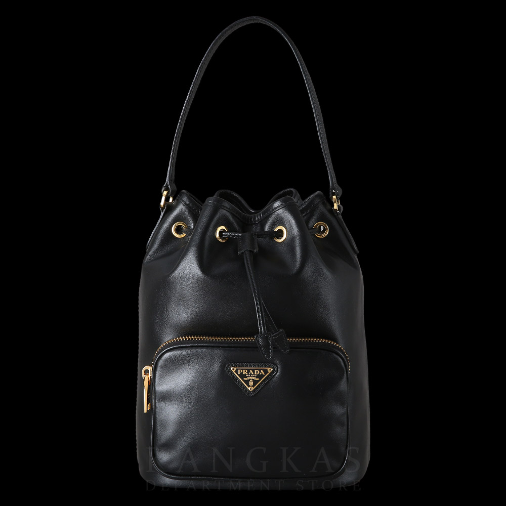 PRADA(USED)프라다 1BH038 카프스킨 버킷백