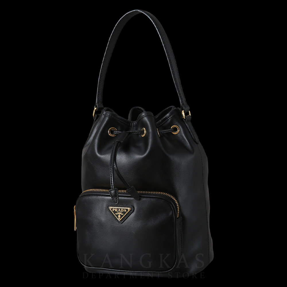 PRADA(USED)프라다 1BH038 카프스킨 버킷백