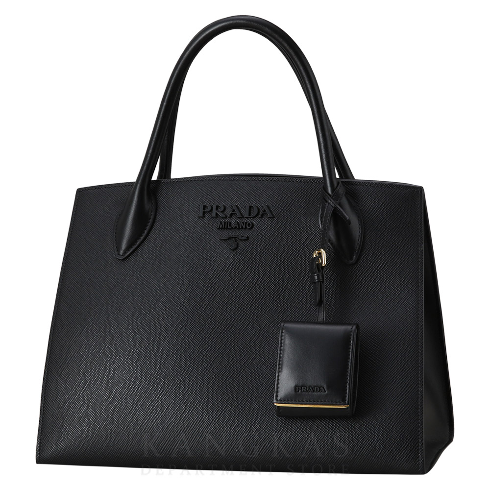 PRADA(USED)프라다 1BA155 사피아노 모노크롬 토트백