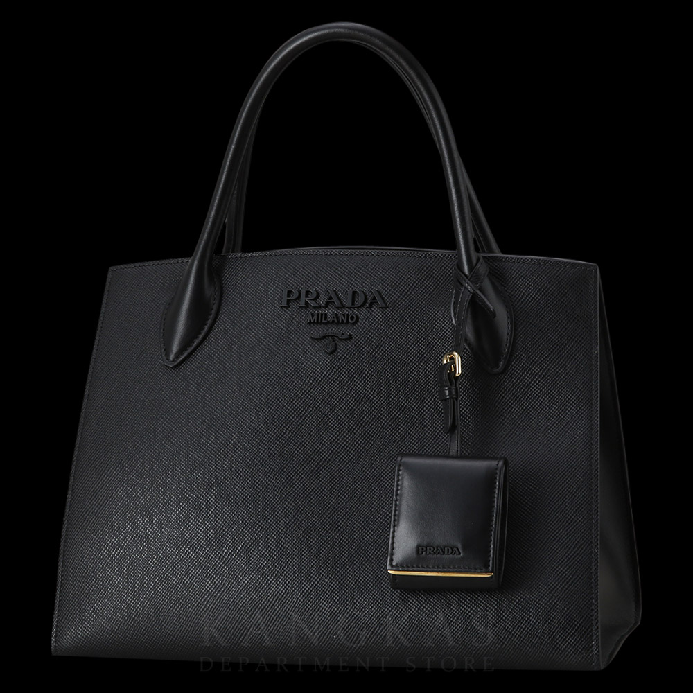 PRADA(USED)프라다 1BA155 사피아노 모노크롬 토트백