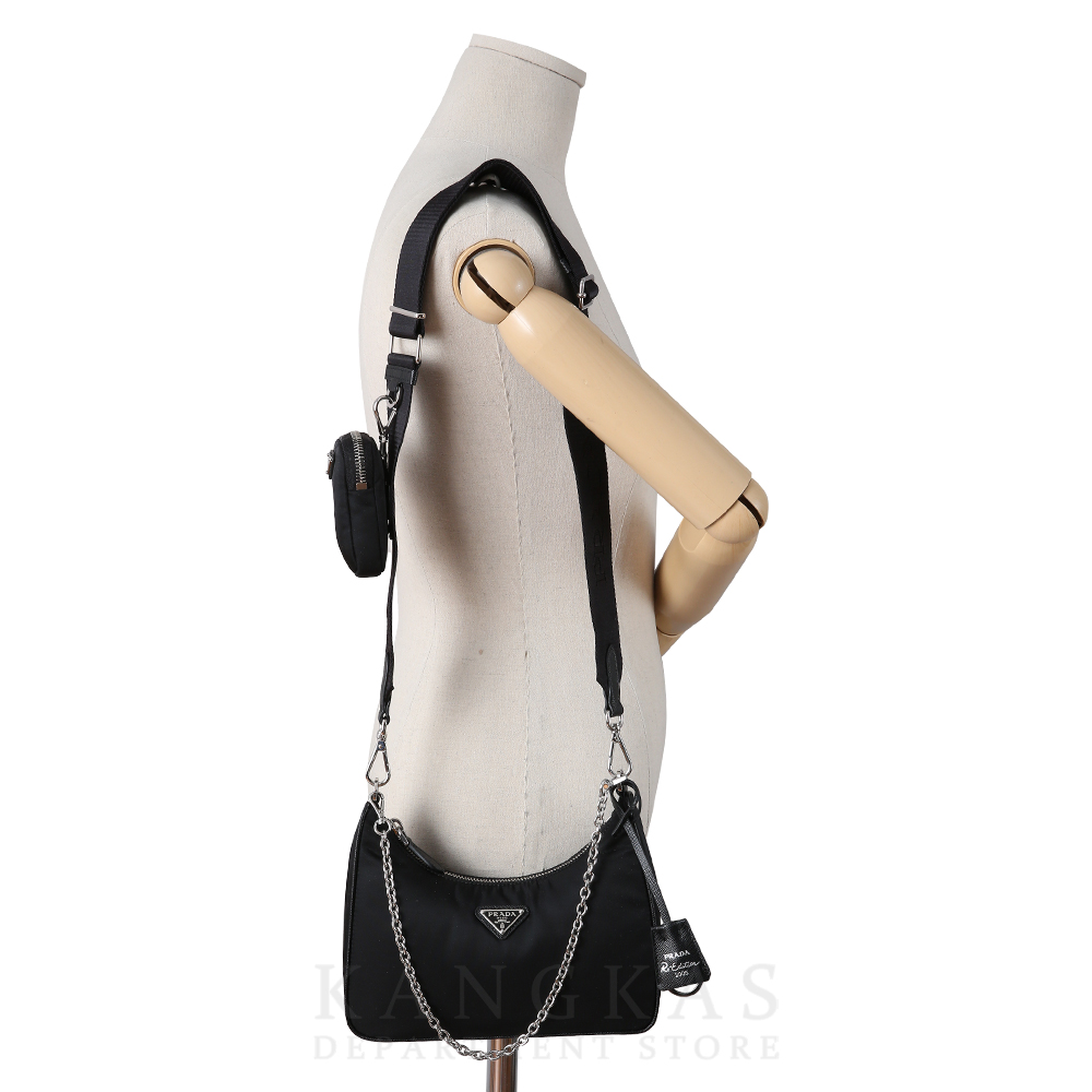 PRADA(USED)프라다 1BH204 테수토 체인 스트랩 호보백