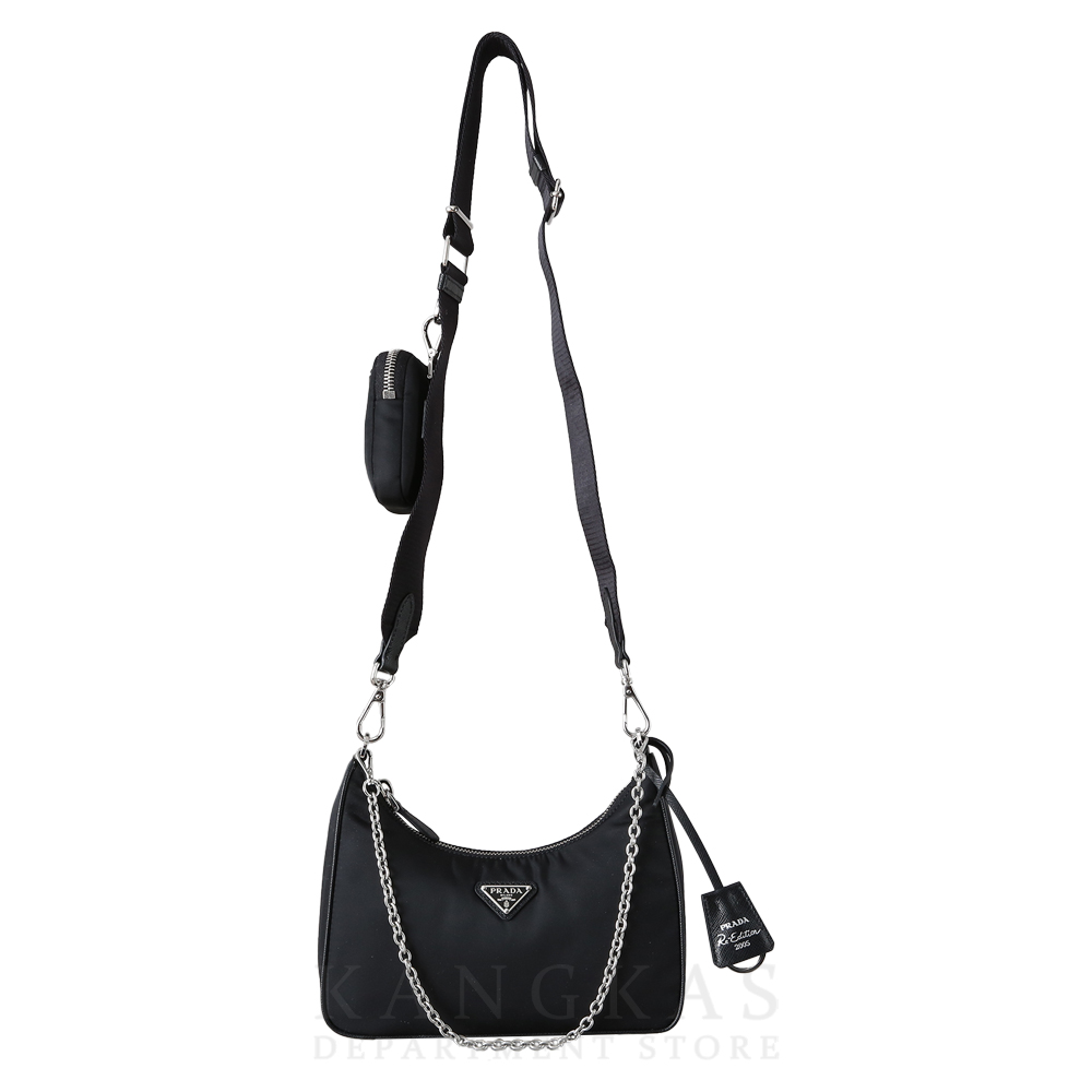 PRADA(USED)프라다 1BH204 테수토 체인 스트랩 호보백
