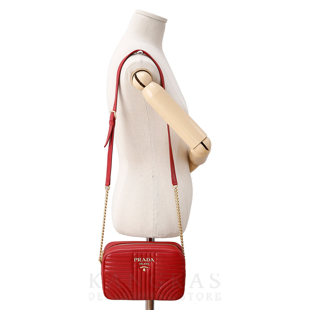 PRADA(USED)프라다 1BH083 다이아그램 카메라백