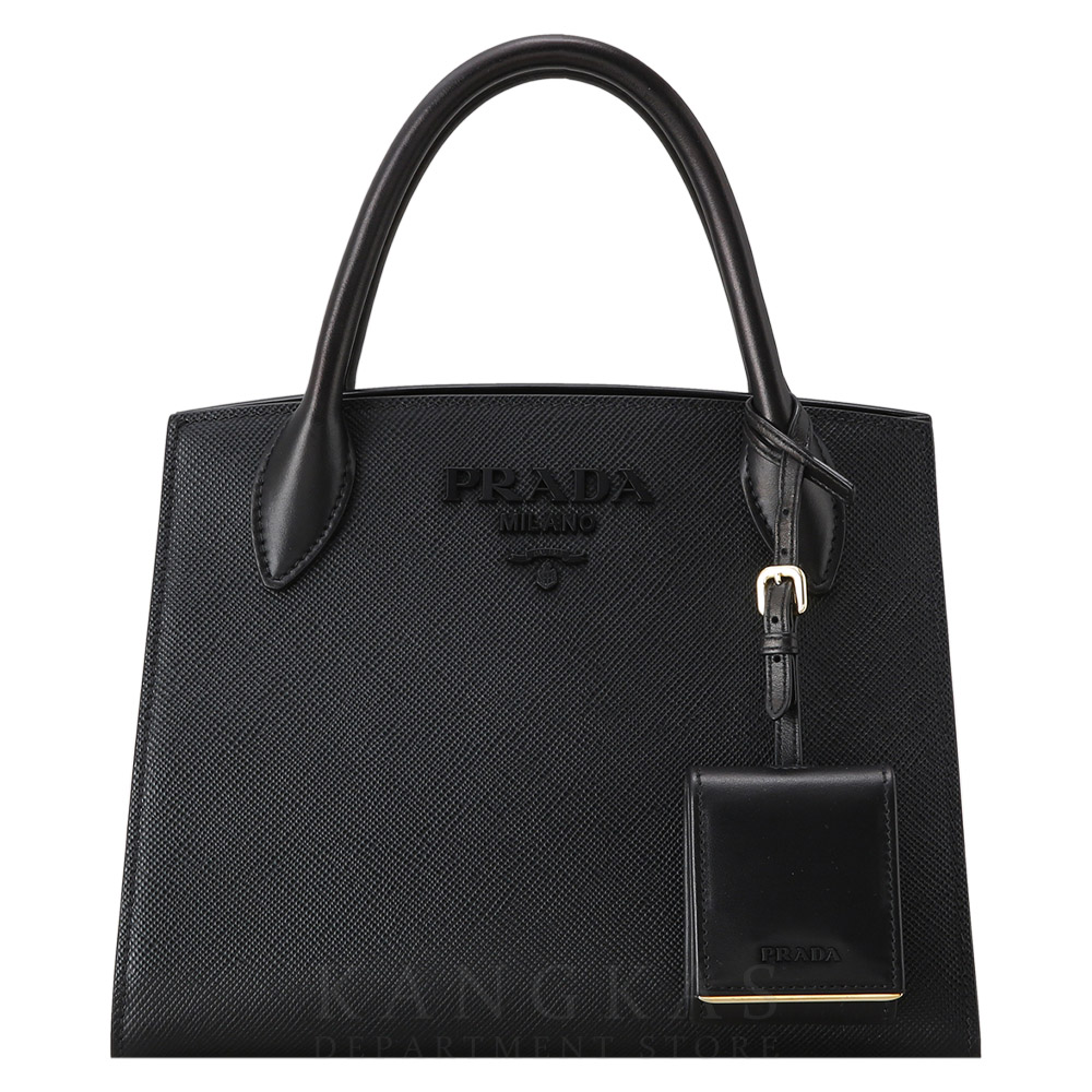 PRADA(USED)프라다 1BA156 모노크롬 사피아노 토트백