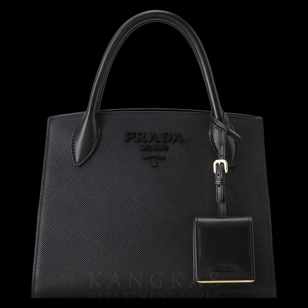 PRADA(USED)프라다 1BA156 모노크롬 사피아노 토트백