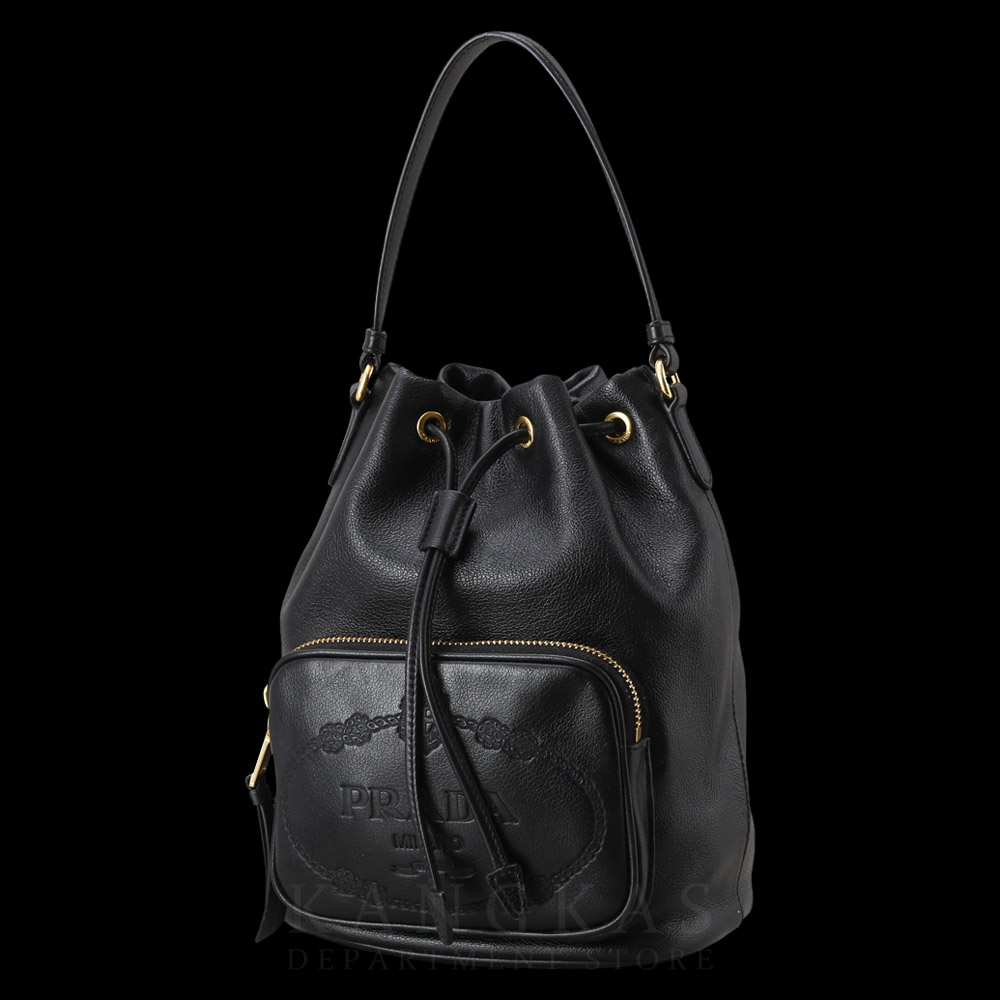 PRADA(USED)프라다 1BH038 레더 버킷백