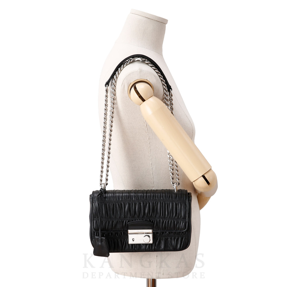 PRADA(USED)프라다 고프레 체인 핸드백
