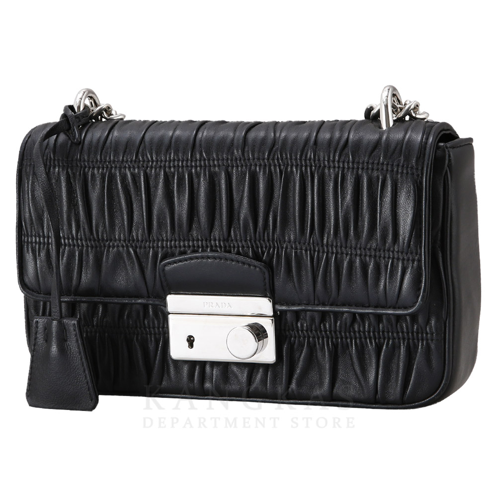 PRADA(USED)프라다 고프레 체인 핸드백