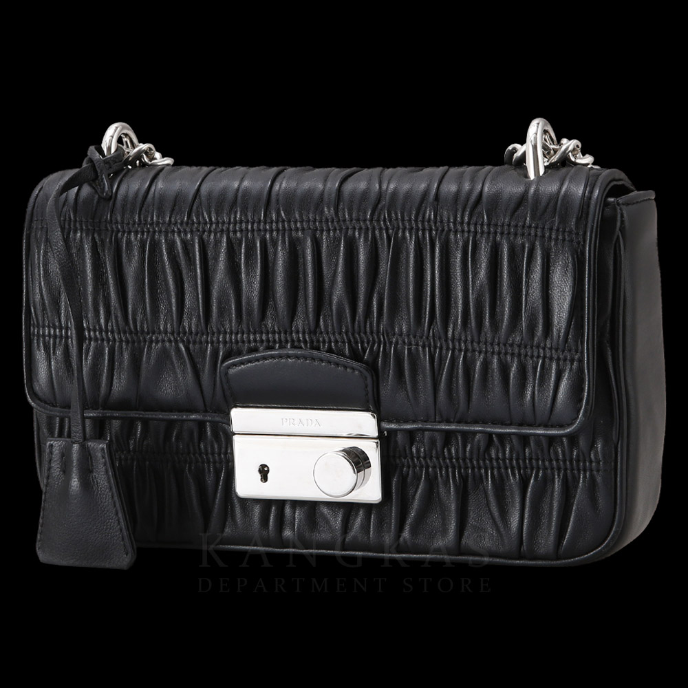 PRADA(USED)프라다 고프레 체인 핸드백