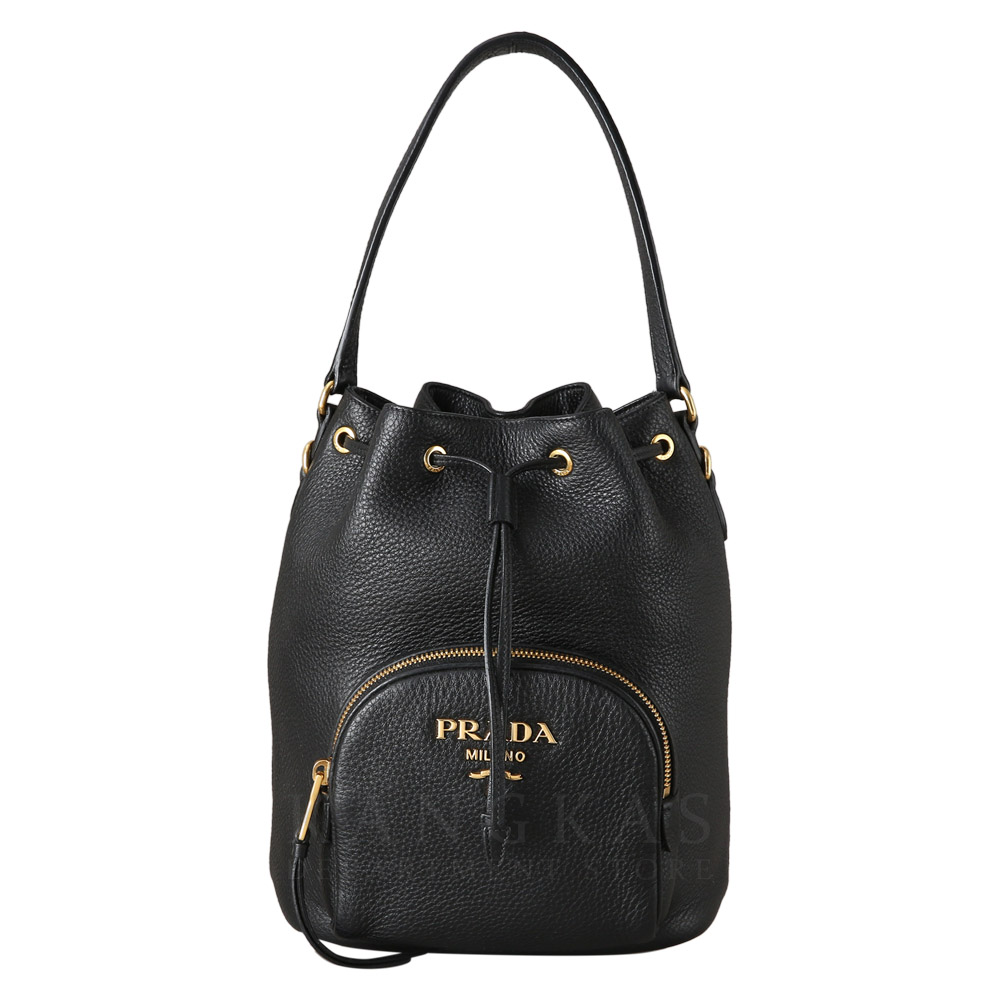 PRADA(USED)프라다 1BE030 비텔로 다이노 버킷백