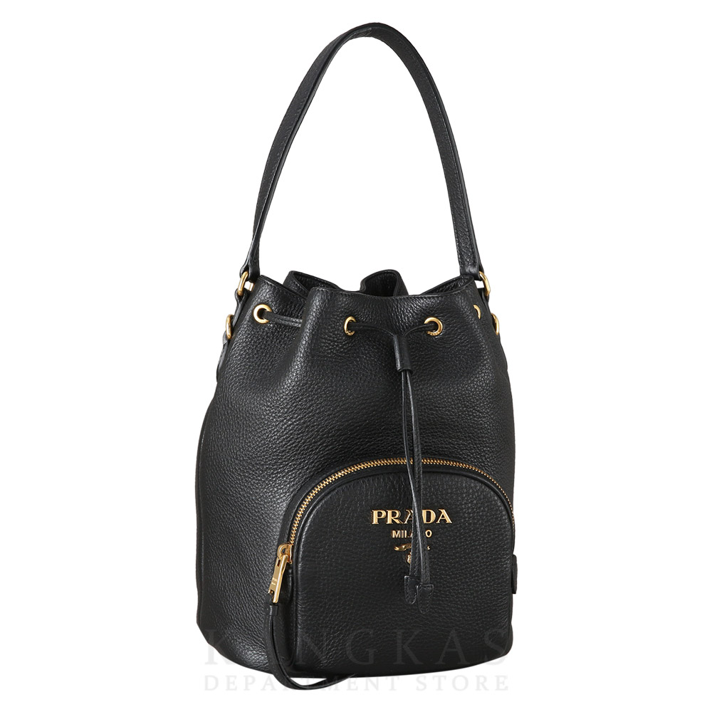 PRADA(USED)프라다 1BE030 비텔로 다이노 버킷백