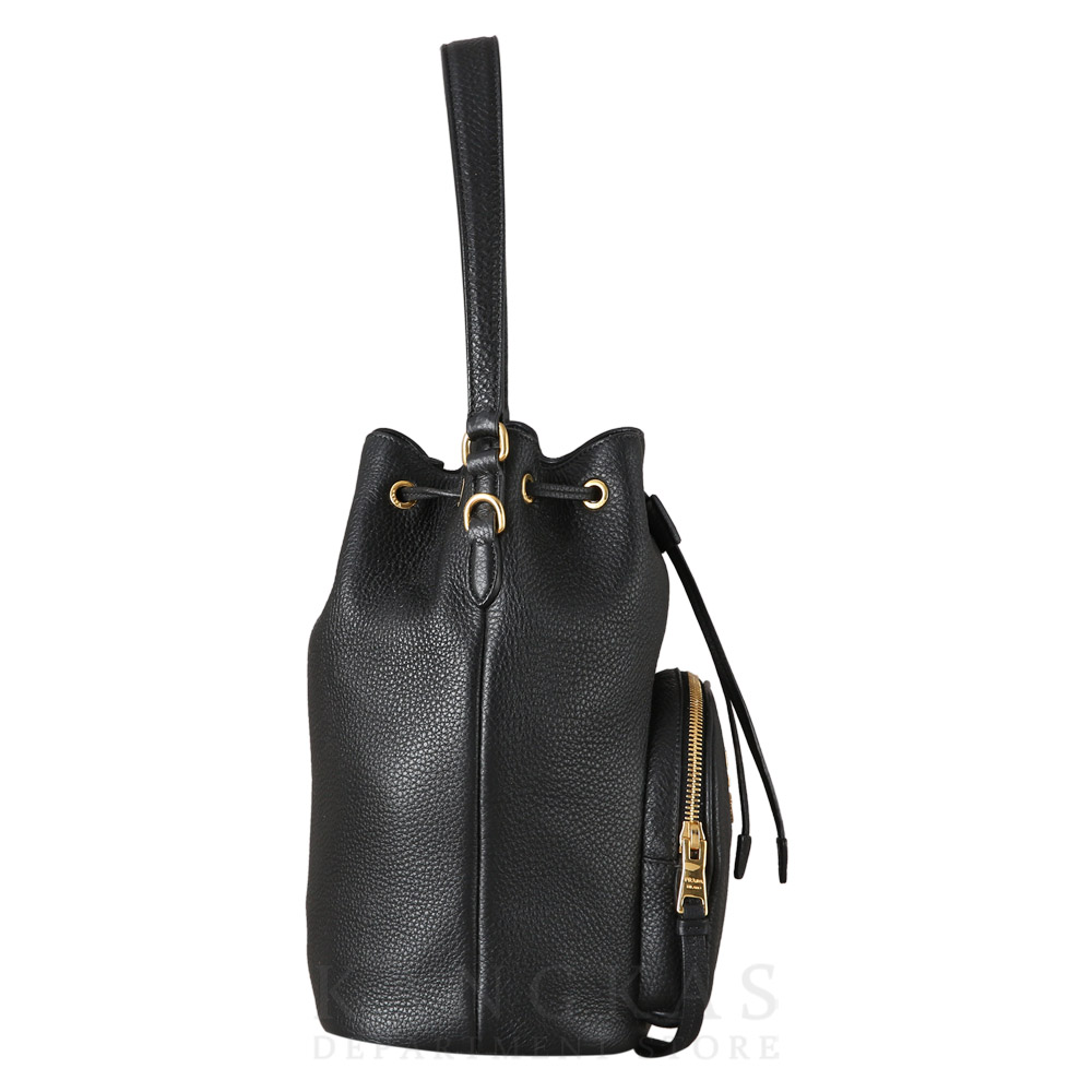 PRADA(USED)프라다 1BE030 비텔로 다이노 버킷백