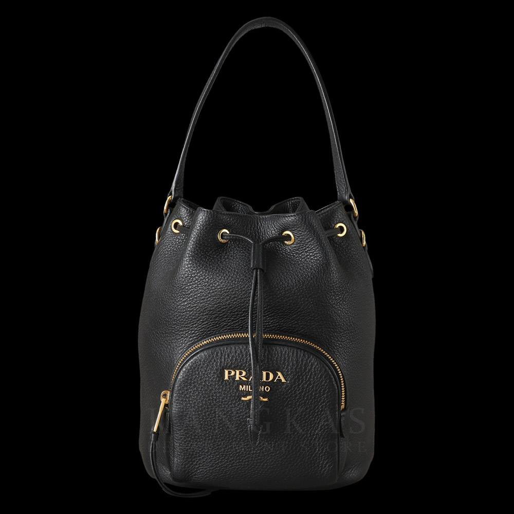 PRADA(USED)프라다 1BE030 비텔로 다이노 버킷백