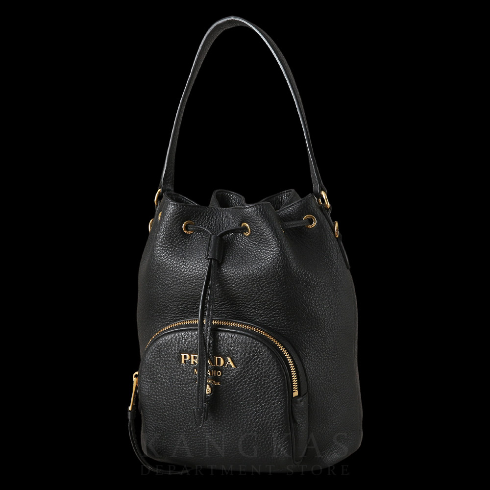 PRADA(USED)프라다 1BE030 비텔로 다이노 버킷백