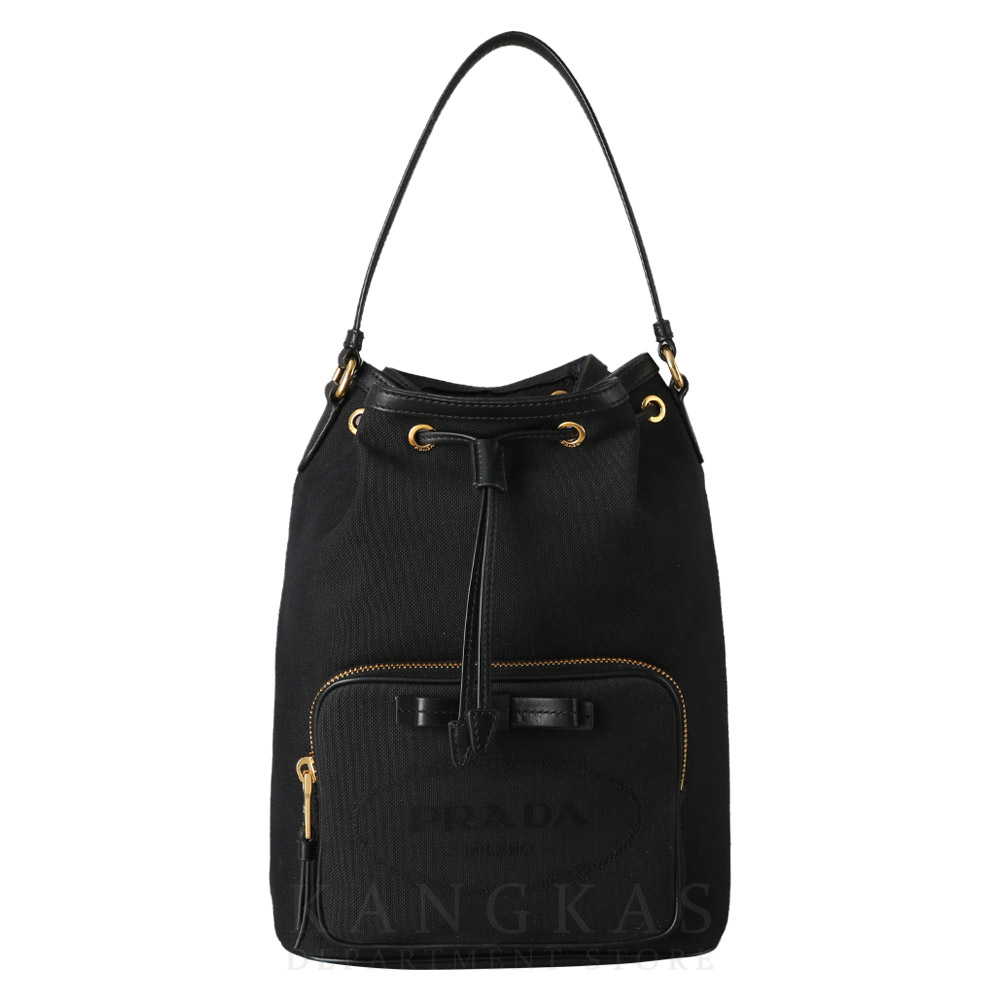 PRADA(USED)프라다 1BH097 패브릭 버킷백