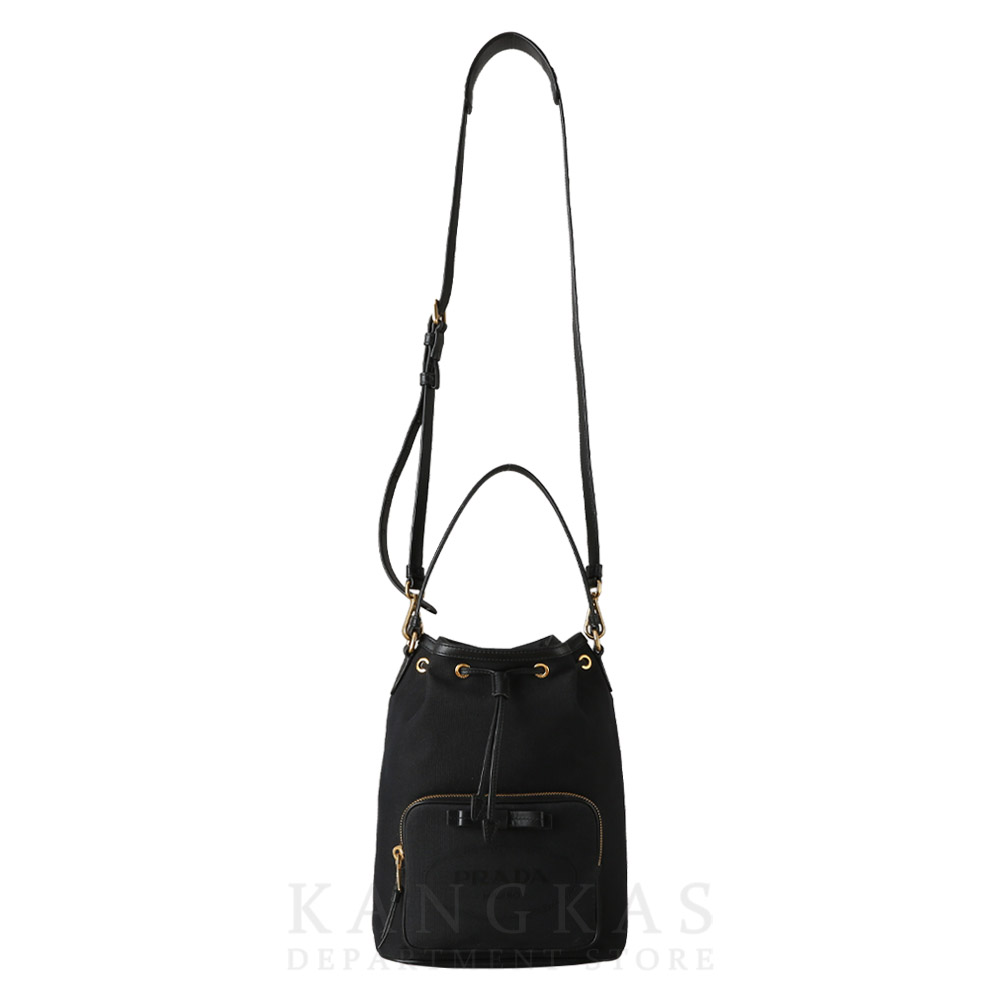 PRADA(USED)프라다 1BH097 패브릭 버킷백