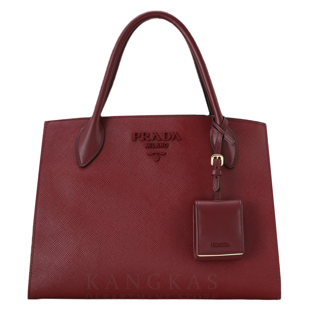 PRADA(USED)프라다 1BA155 사피아노 모노크롬 토트백