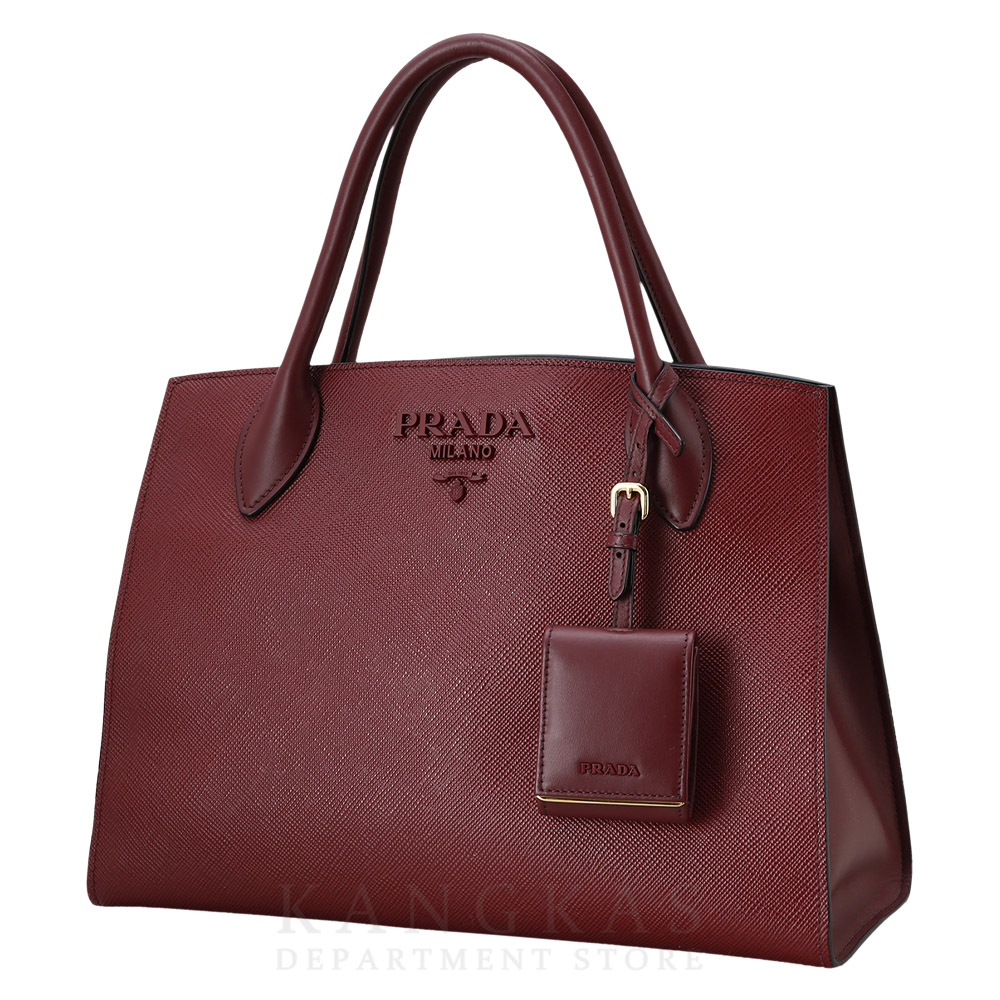 PRADA(USED)프라다 1BA155 사피아노 모노크롬 토트백