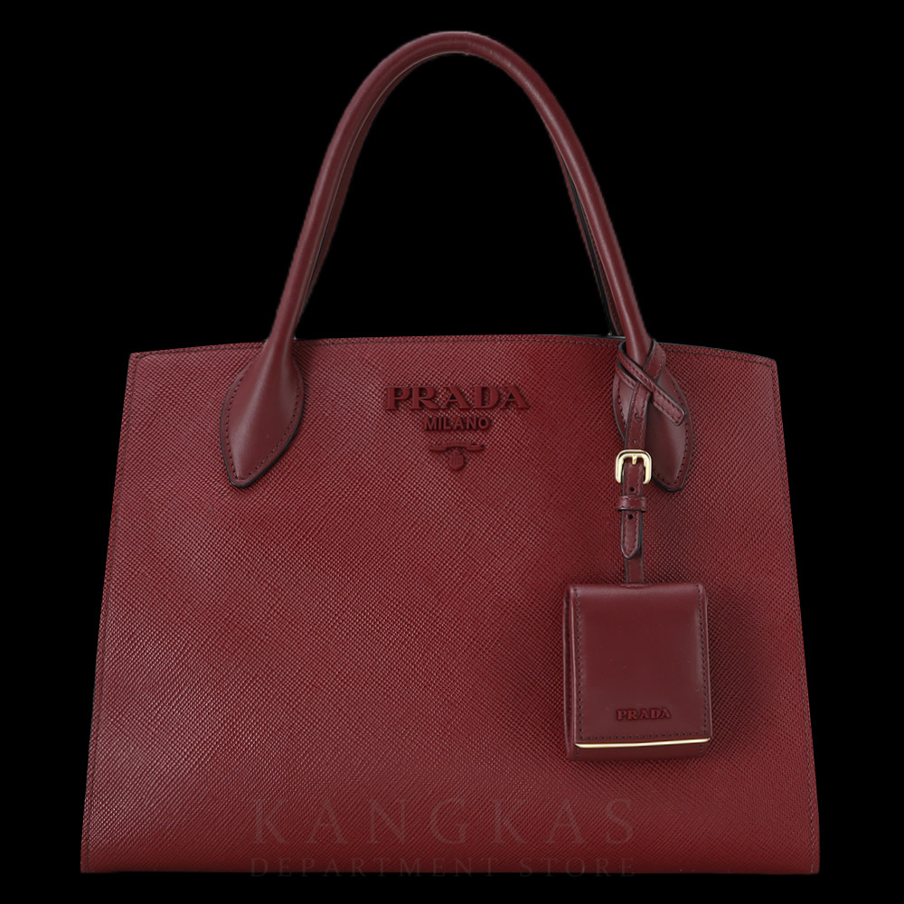 PRADA(USED)프라다 1BA155 사피아노 모노크롬 토트백