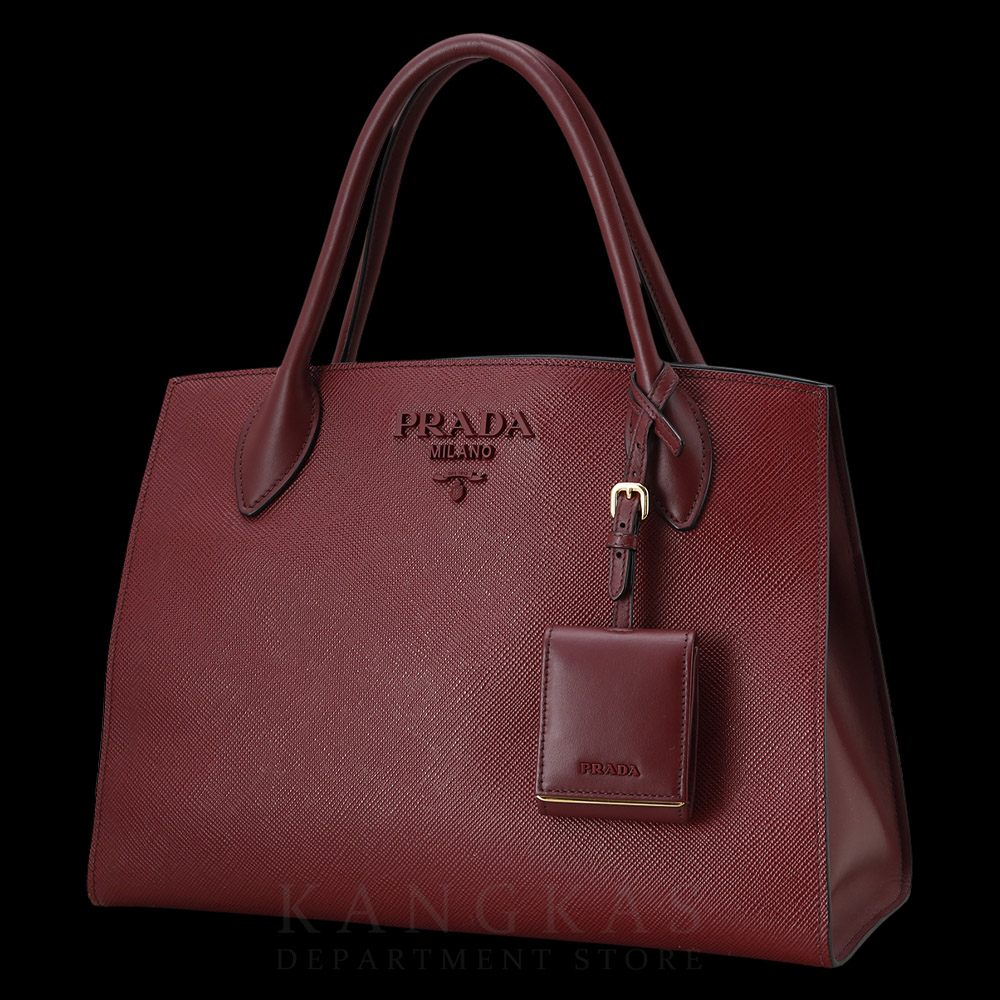 PRADA(USED)프라다 1BA155 사피아노 모노크롬 토트백